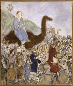  zu - Jacob verlässt sein Land und seine Familie um nach Ägypten zu gehen der Zeitgenosse Marc Chagall